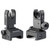 Ultradyne USA C4 Front & Rear Sight Combo, Fits Picatinny Rails, Black, 4.7 oz. Total, 4140 CrMo Steel UD10480