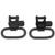 Uncle Mike's QD 115 RGS Swivel, 1", Wood Screw, Black 13112