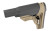 Leapers, Inc. - UTG UTG PRO, Mil-spec Stock, Flat Dark Earth Finish, Fits AR-15, Compact Size, Includes Cheek Rest Plus Removable Extended Cheek Rest Insert, Rubberized Butt Pad RBUS4DMS