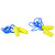 Walker's Ear Plug, Rubber Corded, Yellow or Blue, Includes Case, 2 Pairs GWP-EPCORD-YL