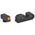 XS Sights R3D Night Sights, Orange Front Dot, Fits Glock 17/19/22/23/24/26/27/31/32/33/34/35/36/38, Taurus G3c/GX4/New Production G3, Walther PDP, Steel/Blued GL-R012P-6N