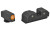 XS Sights R3D Night Sights, Orange Front Dot, Fits Glock 17/19/22/23/24/26/27/31/32/33/34/35/36/38, Taurus G3c/GX4/New Production G3, Walther PDP, Steel/Blued GL-R012P-6N
