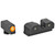 XS Sights R3D Night Sights, Orange Front Dot, Fits Glock 42, 43, 43X, 48, Steel/Blued GL-R014P-6N