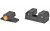 XS Sights R3D Night Sights, Orange Front Dot, Fits Sig P320, P365, P225, P226, P229, Springfield XD, XDm & XDs, FN 509, Steel/Blued SI-R015P-6N