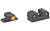 XS Sights R3D Night Sights, Orange Front Dot, Fits Sig P320, P365, P225, P226, P229, Springfield XD, XDm & XDs, FN 509, Steel/Blued SI-R015P-6N