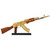 Ravenwood International AK-47 Non-Firing Mini Replica, 1/3 Scale, Includes: Charging Handle That Pulls Back, Removable Dust Cover, Spring Loaded Trigger, Selectable Firing Modes, Fixed Stock, Adjustable Sights, Removable Mag with Three Brass Rounds,