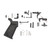 Spike's Tactical Lower Receiver Parts Kit Standard, 223 Rem/556NATO, Rounded Hammerand Hammer Spring, Trigger and Trigger Spring, Disconnector and Disconnector Spring, Safety Selector, Detent, Spring, Bolt Catch, Roll Pin, Plunger, Magazine Catch, T