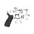 Spike's Tactical Enhanced Lower Receiver Parts Kit, 223 Rem/556NATO, KNS Gen II ModII Anti-Rotation Pins, Spikes Billet Trigger Guard, Ergo Grip, ST Battle Trigger, Ambi Safety Selector, Bolt Catch, Mag Catch, Mag Catch Button, Detents, Plungers, Pi