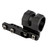 Leapers, Inc. - UTG M-LOK Offset Flashlight Ring Mount, Low Profile, Comes with Two Inserts to fit 27mm, 25.4mm (1"), or 20mm, Flashlight Tube Diameters, Black Finish, Includes M-LOK Steel Locking Nuts, Screws, and Allen Wrench for Simple and User F
