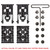 Safariland ELS, Platform Kit, Black, 2 Male & 2 Female, Screws, Polymer ELS-KIT1-2