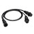 Humminbird 14 M SILR Y - SOLIX\/APEX Side Imaging  2D Splitter Dual Side Image Adapter Cable - 30"
