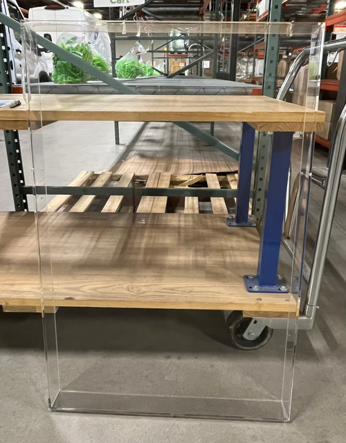 Clear fiber glass display case