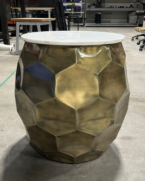 Brass Finished End Table
