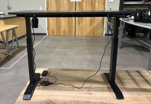 Black electronic desk Smaller