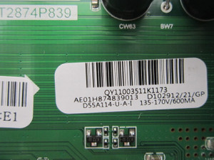 RCA RWOSU5549-B Main Board AE01H874839013