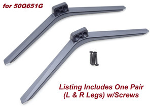 Pre-Owned TCL 50Q651G A02900-0 / A02901-0(HB75) Legs w/Screws