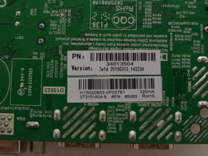 Westinghouse WD32HT1360 Main Board / Power Supply ST3151A04-9 H15020803