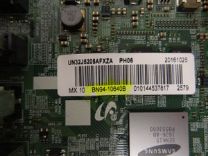 Samsung UN32J5205AFXZA Main Board (BN97-11038A) BN94-10640B