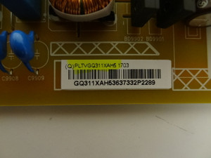 Vizio D43N-E1 Power Supply 715G6131-P05-W20-002S PLTVGQ311XAH5