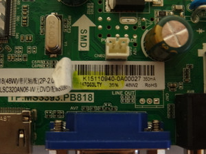Naxa NT-3201 Main Board LSC320AN06-W TP.MS3393.PB818 K15110940