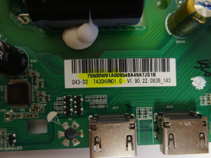 Vizio D43-D2 Main Board (TP.MT5580.PB75) 755.00W01.A00