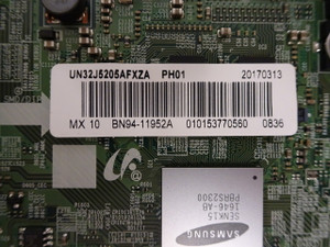 Samsung UN32J5205AFXZA Main Board BN97-12836A BN94-11952A