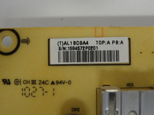 Vizio M320VT Power Supply Board (715G4078-P01-W20-003H) PWTVAL1BCGA4