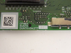 Element ELEFW701A T-Con Board (RUNTK4942TPZZ) DUNTK4942TPZZ