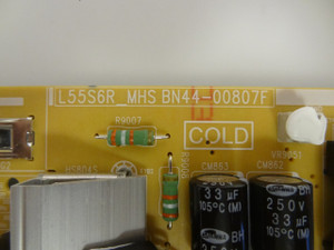 Samsung UN49MU6290FXZA Power Supply Board (L55S6R_MHS) BN44-00807F