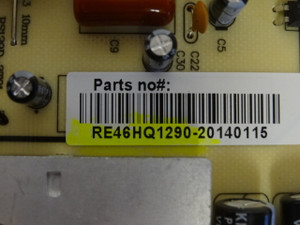RCA LED50B45RQ Power Supply (RS129D-3T01) RE46HQ1290