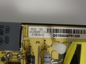 Sanyo FW50C85T Power Supply Board (SHLD5509F-101H) 81-PBE055-H25