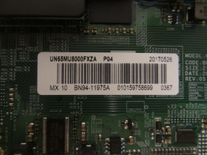 Samsung UN65MU8000FXZA Main Board (BN97-12884A) BN94-11975A