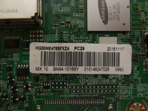 Samsung HG50NE478SFXZA Main Board (BN97-09386Y) BN94-10166Y