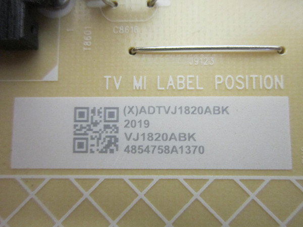 Vizio V705-H1 Power Supply (715GA607-P01-000-003S) ADTVJ1820ABK