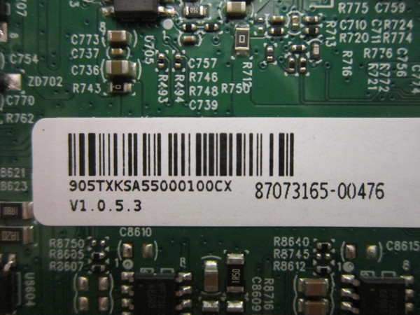 Vizio V555-H1 Main Board (715GA874-M0C-B00-004K) 905TXKSA550001