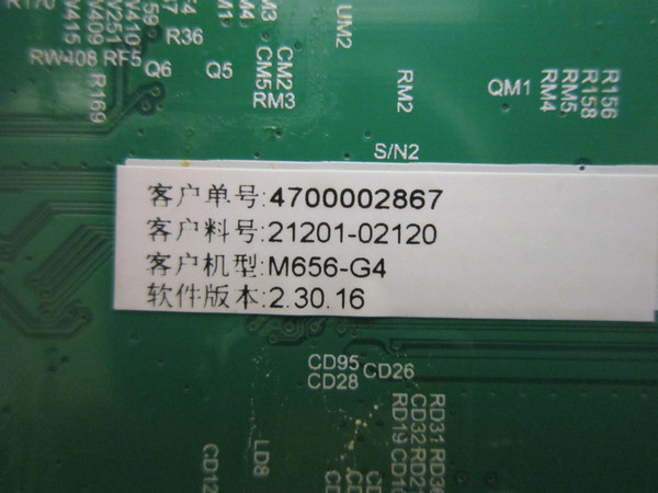 Vizio M656-G4 Main Board (T.MT5597.U768) 21201-02120