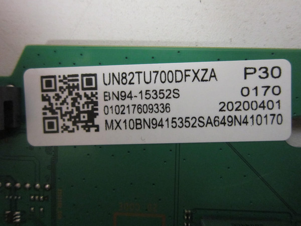 Samsung UN82TU700DFXZA Main Board (BN97-16648B) BN94-15352S
