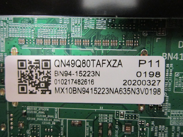 Samsung QN49Q80TAFXZA Main Board (BN97-16592D) BN94-15223N