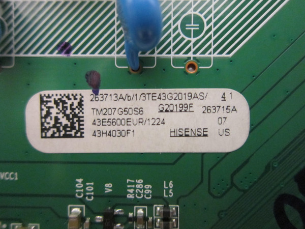 Hisense 43H4030F1 Main Board (263715A, RSAG7.820.9720/ROH) 263713A