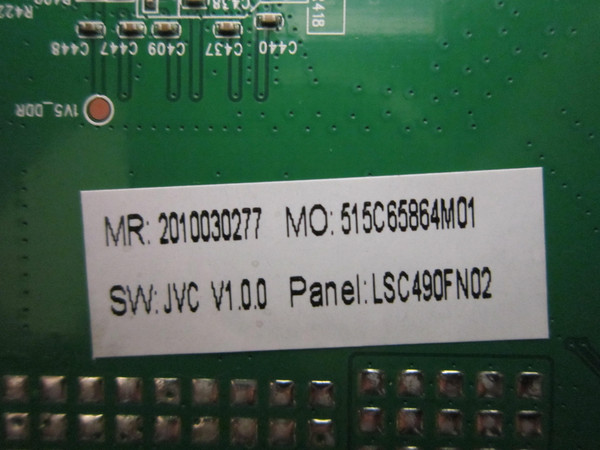 JVC LT-49MA877 Main Board (UMK4901UN) 515C65864M01-49