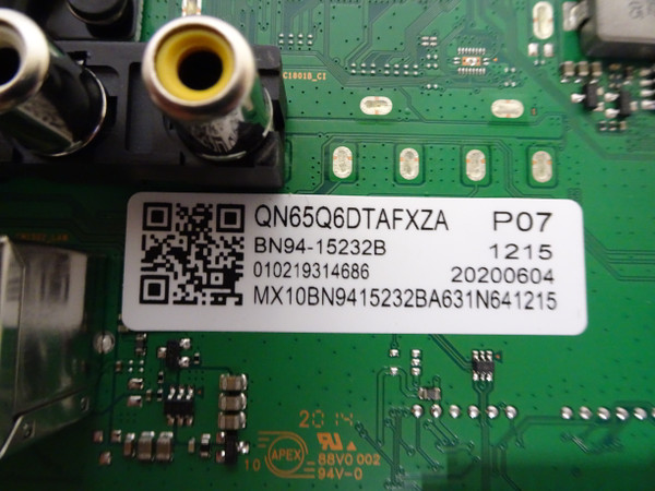 Samsung QN65Q6DTAFXZA Main Board (BN97-16597X) BN94-15232B