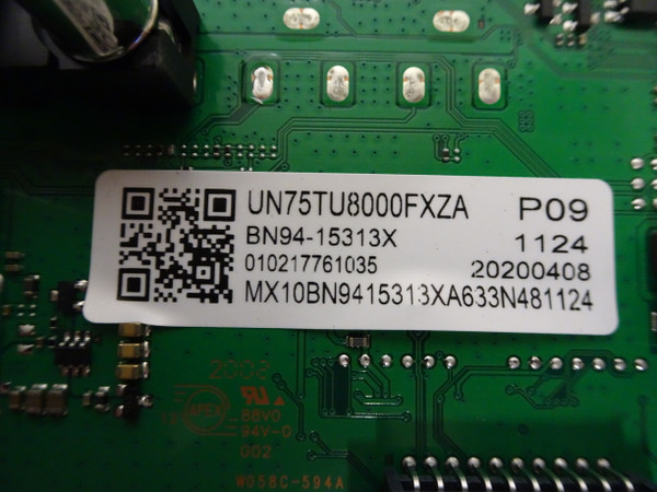 Samsung UN75TU8000FXZA Main Board (BN97-16662X) BN94-15313X