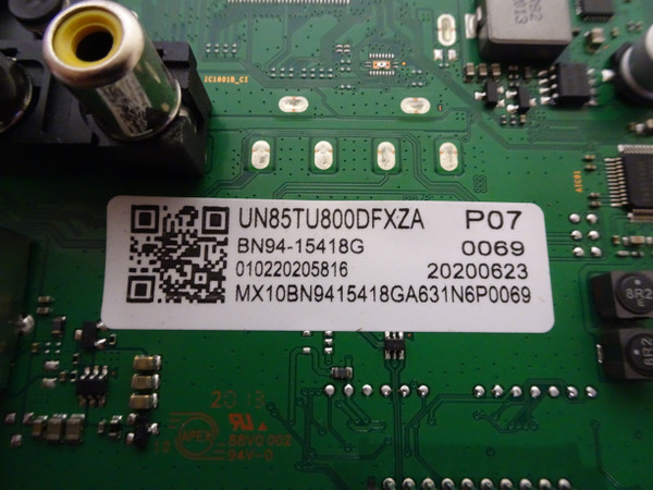 Samsung UN85TU800DFXZA Main Board (BN97-16662X) BN94-15418G