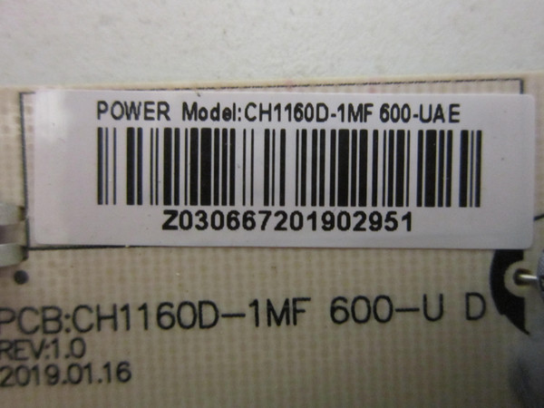 Onn 100018971-C 100012585-M Power Supply (CH1160D-1MF) CH1160D-1MF 600-UAE