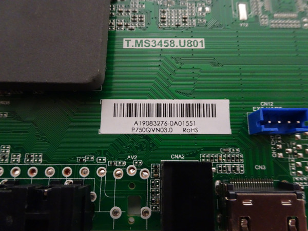 RCA RTU7575 Main Board (T.MS3458.U801) A19083276