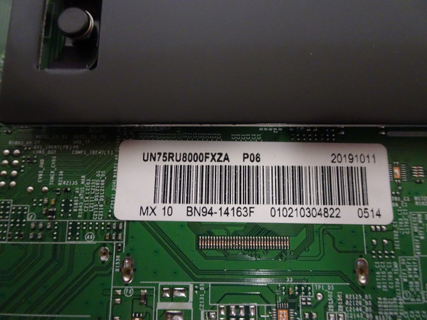 Samsung UN75RU8000FXZA Main Board (BN97-15663G) BN94-14163F