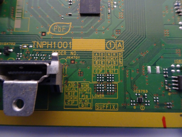 Panasonic TC-P50X5 Main Board (TNPH1001UB) TXN/A1SFUUS