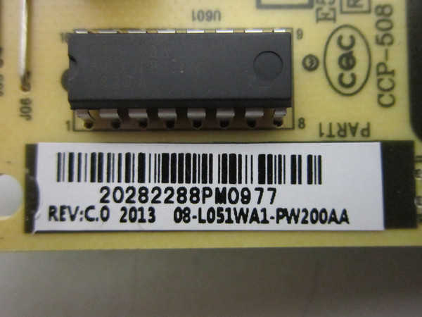 TCL 32S330 Power Supply (40-L051H1-PWC1CG) 08-L051WA1-PW200AA