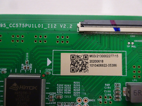 Onn 10012585 T-Con Board (CC495PU1L01_I12 V2.2) 513CC495M03