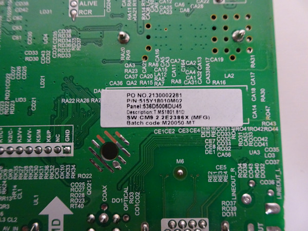 Onn 100012585-M Main Board (T.MS1801.81, 515Y18010M02) M20050-MT